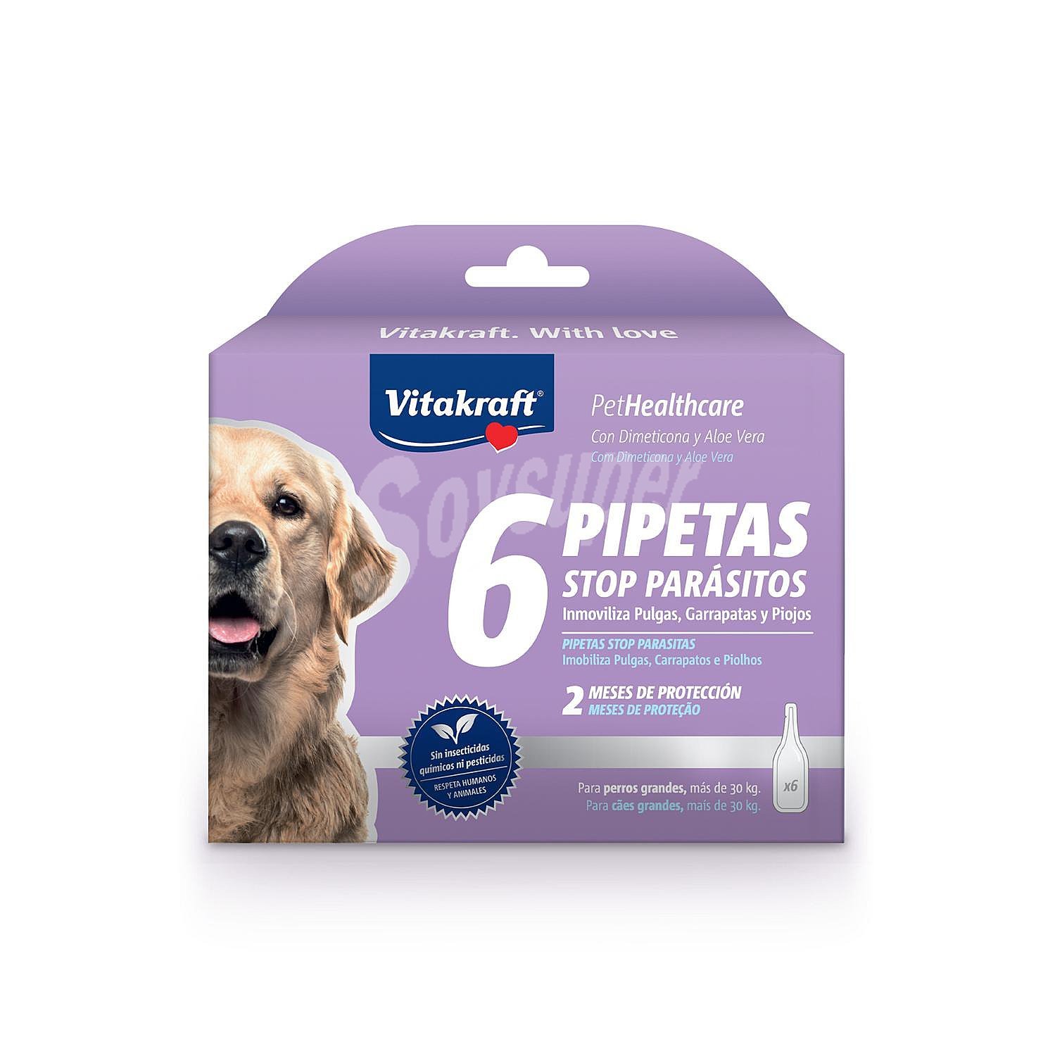 Vitakraft – Pipeta antiparasitaria para perros grandes