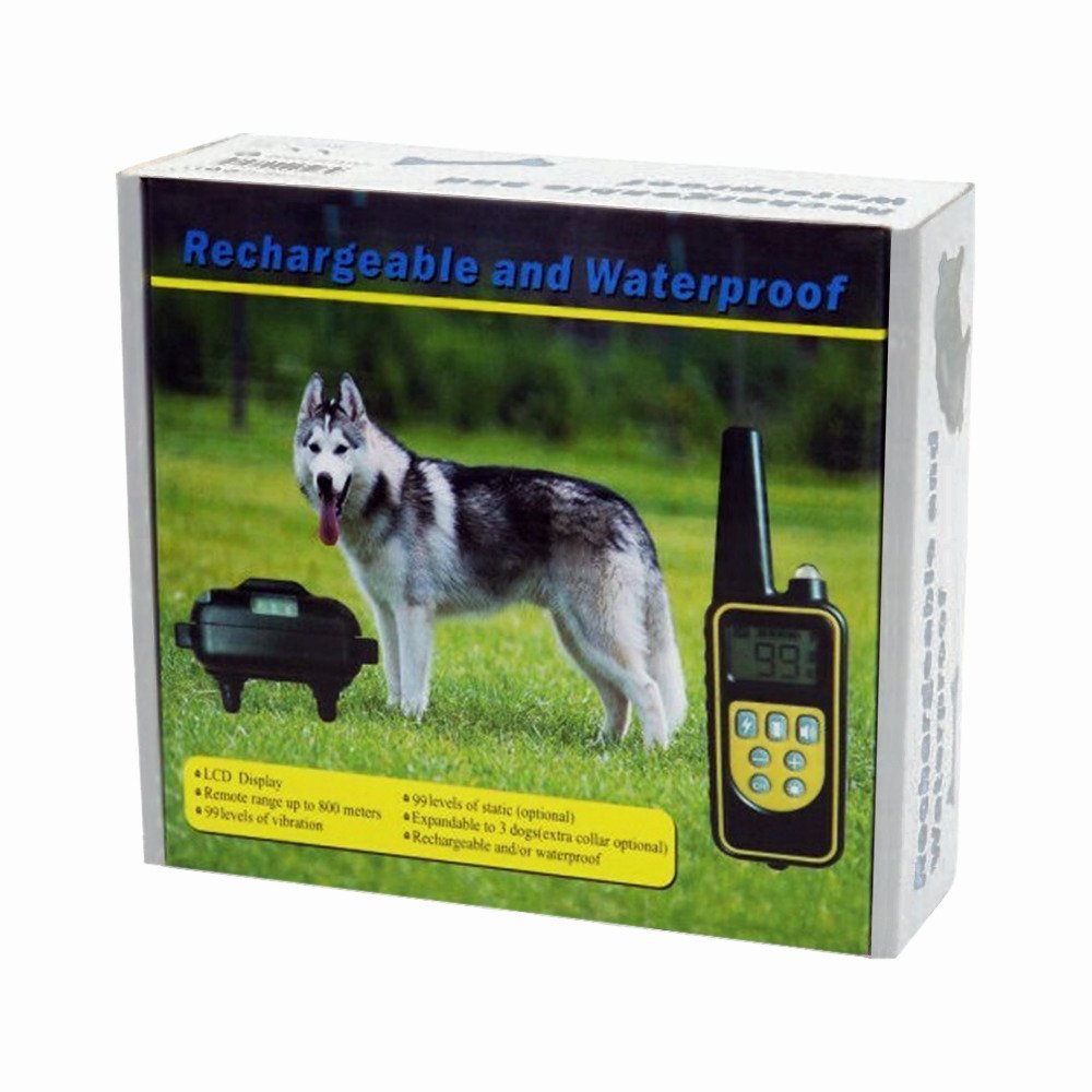 Collar de adiestramiento para perros con pantalla LCD remota