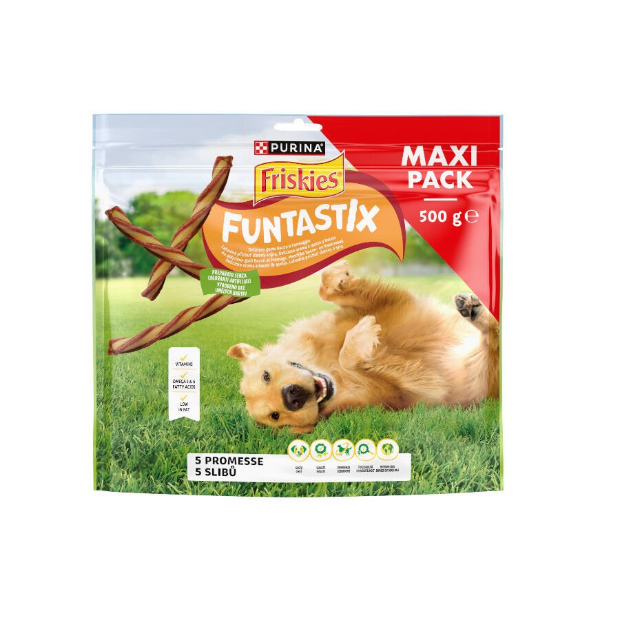 FRISKIES Funtastix Snack para perros (Maxi pack 500g)