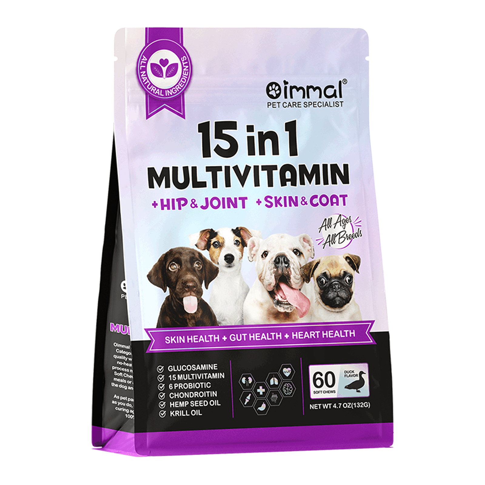 Oimmal Suplementos Multivitamínicos para Perros